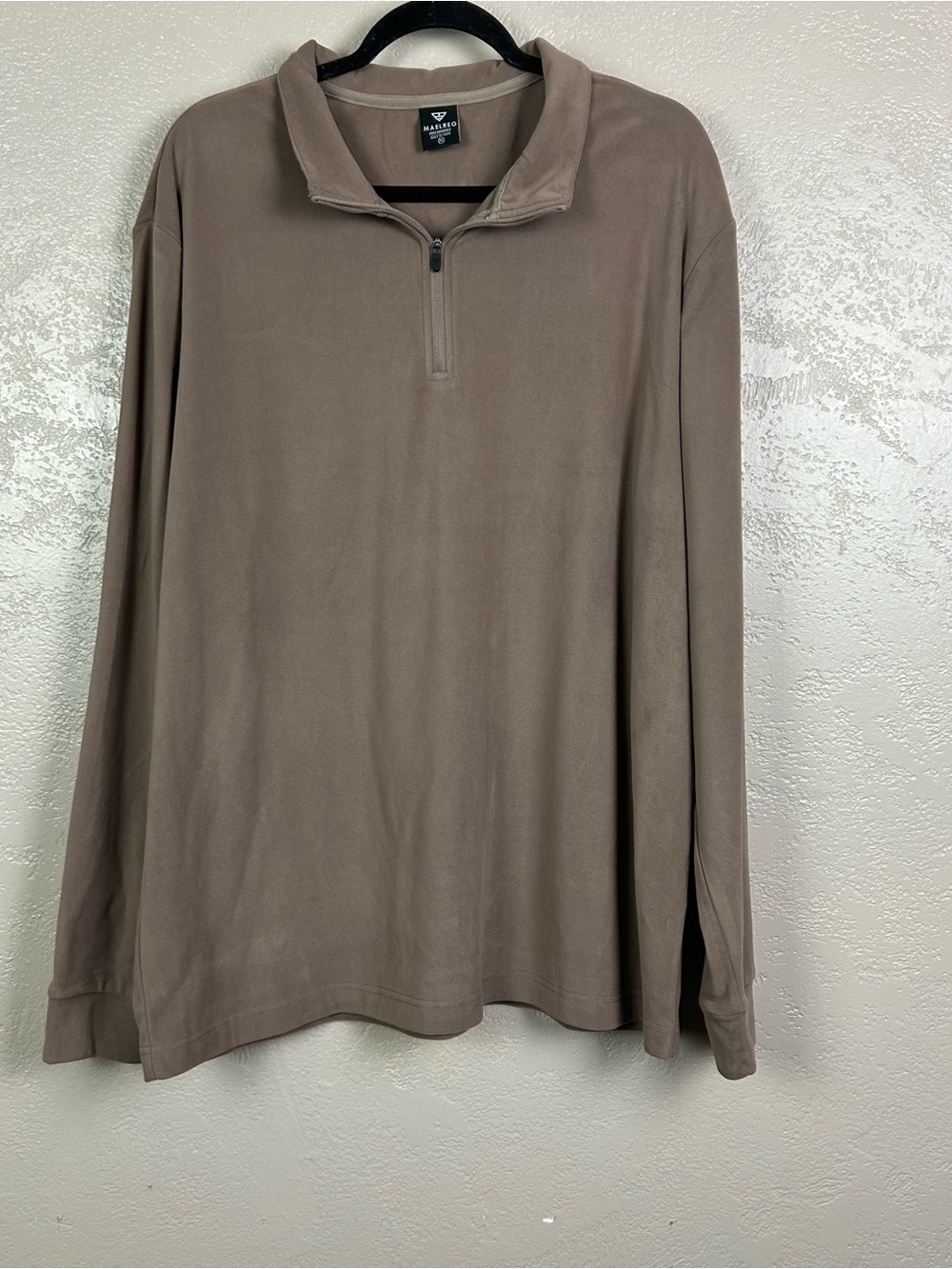 MAELREG Performance Taupe Quarter-Zip Pullover